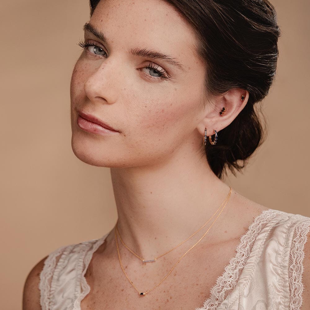 parure bijoux en saphir baguette